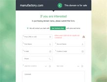 Tablet Screenshot of manufactory.com